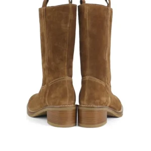 ALPE 4170 1101 Cuero. Bota campera serraje mujer - Tienda Online -