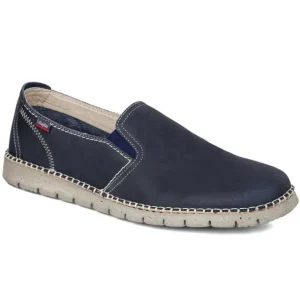 CALLAGHAN Abiatar 84701 Azul y Beis Mocasín liso hombre