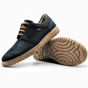 CALLAGHAN Mope 18508 Azul y cuero Zapato casual cordones hombre
