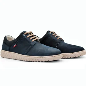 CALLAGHAN Mope 18508 Azul y cuero Zapato casual cordones hombre