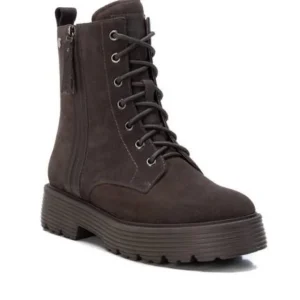 CARMELA 68005 Gris Bota cordones serraje mujer
