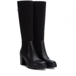 CARMELA 160276 Negro Bota alta tacón elásticos mujer