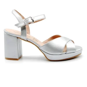 DANIELA X VEGA 1604 Plata Sandalia - Tienda Online - zapatosdublin.es
