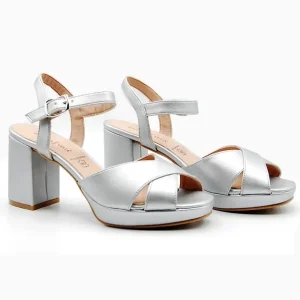 DANIELA X VEGA 1604 Plata Sandalia - Tienda Online - zapatosdublin.es