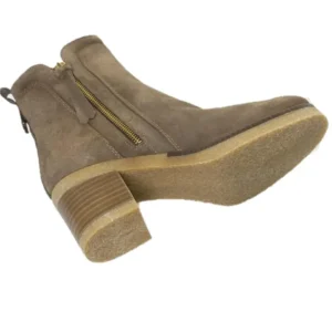 DESIREÉ Mulan5 Taupe botín sport tacón medio cremallera mujer
