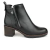 DESIREÉ ROSY3 Negro y cuero Botín sport tacón medio mujer