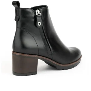 DESIREÉ ROSY3 Negro y cuero Botín sport tacón medio mujer