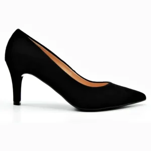 DIBIA 6038 Negro ante. Zapato de vestir salón mujer