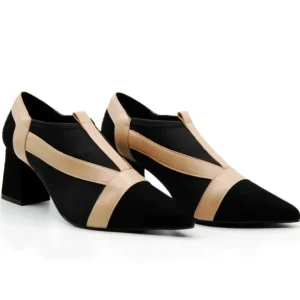 DIBIA 11097 Negro y Piedra Zapato tacón alto licra mujer