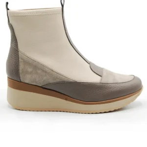 DIBIA 11505 Taupe Piel cuña media mujer