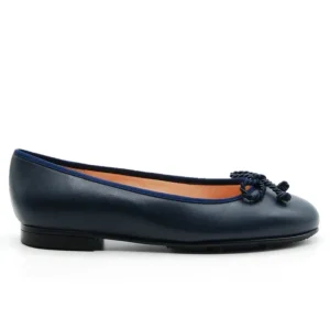 DUIT 5000 Cuero, azul y beige Manoletina lisa plana mujer