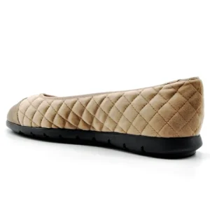 DUIT 4010 Taupe y gris Francesita plana puntera mujer