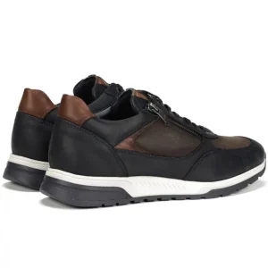 FLICHOS Louis F1603 Azul y verde Deportivo casual cremallera hombre