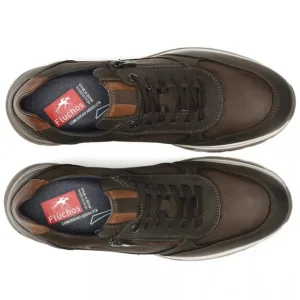 FLICHOS Louis F1603 Azul y verde Deportivo casual cremallera hombre