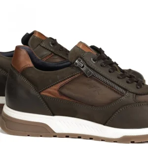 FLICHOS Louis F1603 Azul y verde Deportivo casual cremallera hombre