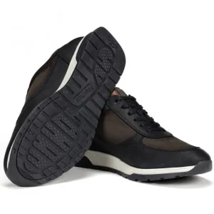 FLICHOS Louis F1603 Azul y verde Deportivo casual cremallera hombre