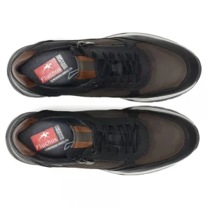 FLICHOS Louis F1603 Azul y verde Deportivo casual cremallera hombre