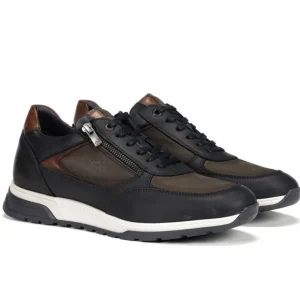 FLICHOS Louis F1603 Azul y verde Deportivo casual cremallera hombre