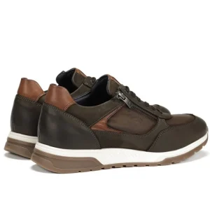 FLICHOS Louis F1603 Azul y verde Deportivo casual cremallera hombre