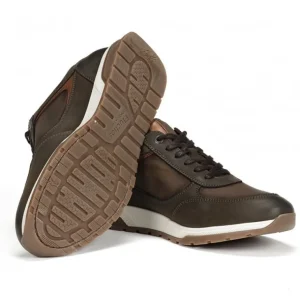 FLICHOS Louis F1603 Azul y verde Deportivo casual cremallera hombre
