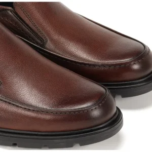FLUCHOS Fredy F1606 Negro y marrón Mocasín liso Hombre
