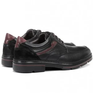 FLUCHOS Murray F1045 Negro y marrón. Zapatos sport cordones Hombre