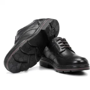 FLUCHOS Murray F1045 Negro y marrón. Zapatos sport cordones Hombre