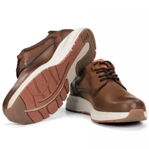 FLUCHOS Tritón F2067 Marrón y azul Zapato casual impermeable cordones Hombre