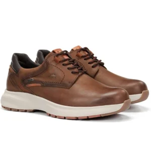 FLUCHOS Tritón F2067 Marrón y azul Zapato casual impermeable cordones Hombre