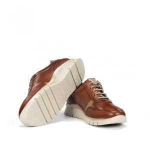 FLUCHOS Union F2070 Cuero y Nata Deportivo casual cordones mujer