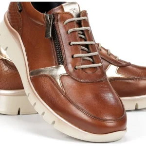 FLUCHOS Union F2070 Cuero y Nata Deportivo casual cordones mujer