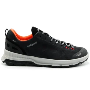 GRISPORT 14829 Negro y Gris Deportivo Casual cordones impermeable hombre