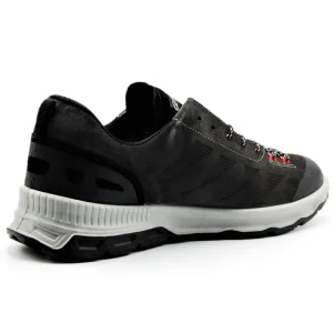 GRISPORT 14829 Negro y Gris Deportivo Casual cordones impermeable hombre