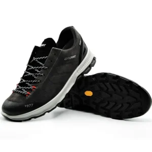 GRISPORT 14829 Negro y Gris Deportivo Casual cordones impermeable hombre
