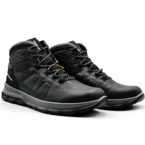 GRISPORT 14803 Negro y marrón. Bota Piel impermeable hombre