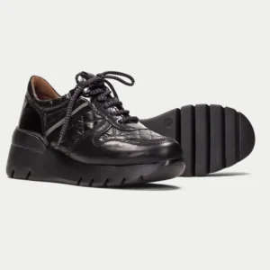 Hispanitas 99357 Negro deportivo cordón casual