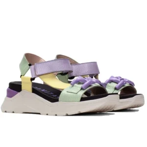 HISPANITAS Grazia CHV232810 limón-lavanda sandalia velcro mujer