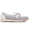 HISPANITAS Kaira Blanco y Camel HV232809 Mocasín adorno mujer