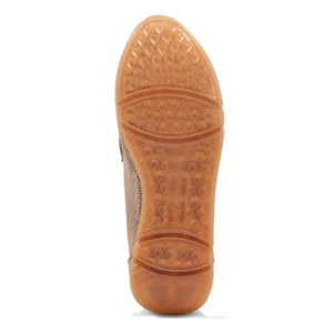 HISPANITAS Kaira Blanco y Camel HV232809 Mocasín adorno mujer