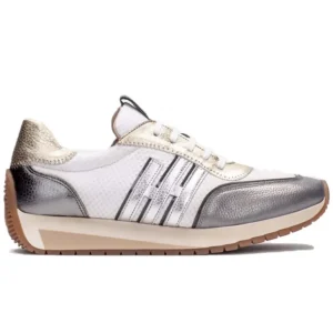 HISPANITAS Rafaella CHV221739 blanco metalizado Deportivo cordones mujer