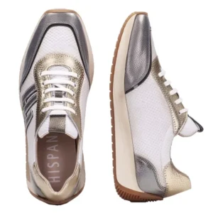 HISPANITAS Rafaella CHV221739 blanco metalizado Deportivo cordones mujer