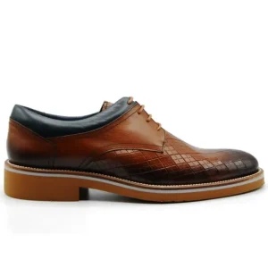 KEEP HONEST 0135 Cuero y azul Casual cordones hombre