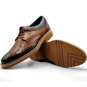 KEEP HONEST 0135 Cuero y azul Casual cordones hombre