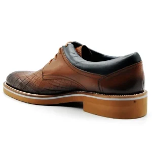 KEEP HONEST 0135 Cuero y azul Casual cordones hombre