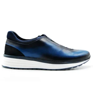 KEEP HONEST by Angel Infantes 23016C Azul y Cuero Zapato casual elásticos hombre