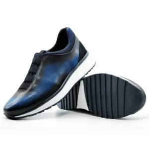KEEP HONEST by Angel Infantes 23016C Azul y Cuero Zapato casual elásticos hombre
