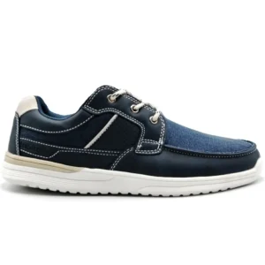 LOIS 64069 Azul Zapato lona cordones hombre - Tienda Online -
