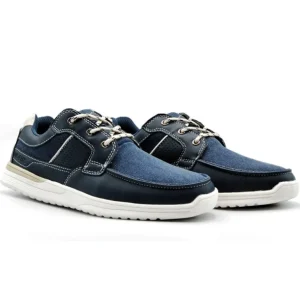 LOIS 64069 Azul Zapato lona cordones hombre - Tienda Online -