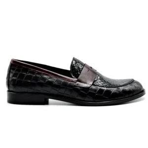 LUIS GONZALO 5135M Negro y marrón. Mocasín mujer
