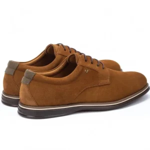 MARTINELLI Duomo 1562-2648X Azul y cuero Zapato cordones ante liso hombre